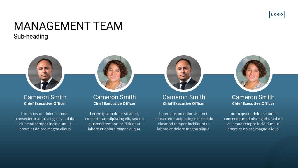 Free presentation investor pitch deck template