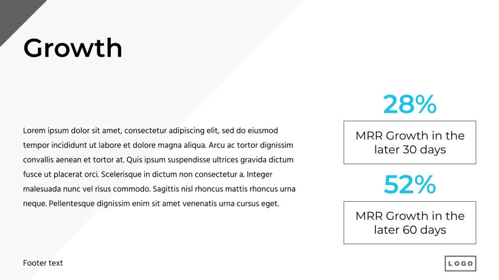 Free presentation investor update template