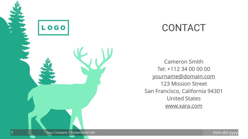 Free presentation landscape template