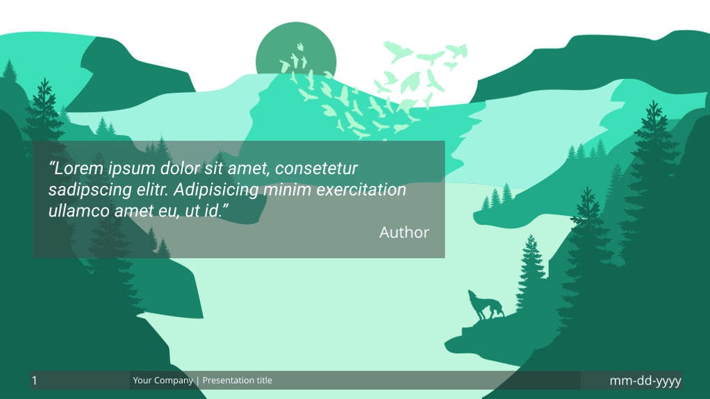 Free presentation landscape template