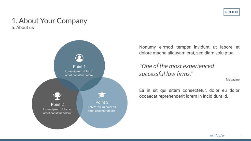 Free presentation law firm template
