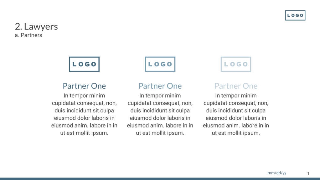 Free presentation law firm template