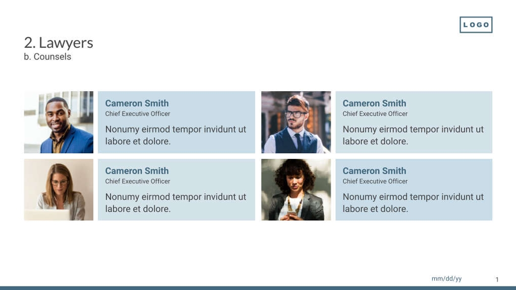 Free presentation law firm template