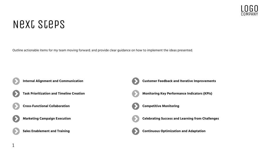 Free presentation marketing plan template