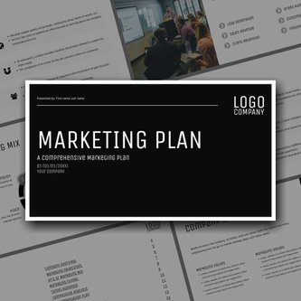 Free presentation marketing plan template