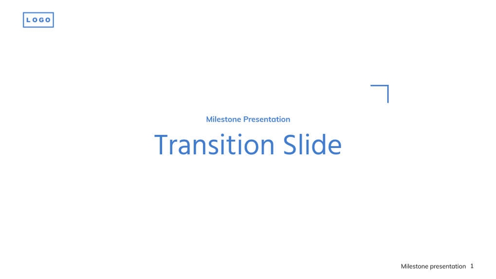 Free presentation milestone template