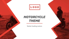 Free presentation motorcycle template