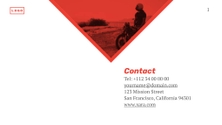 Free presentation motorcycle template