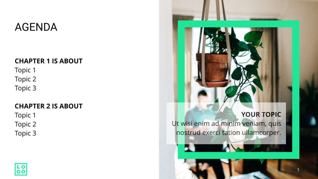 Free presentation nature template