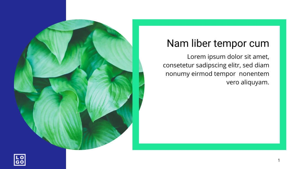 Free presentation nature template