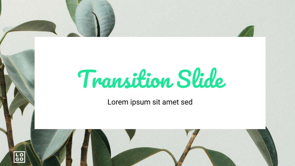 Free presentation nature template