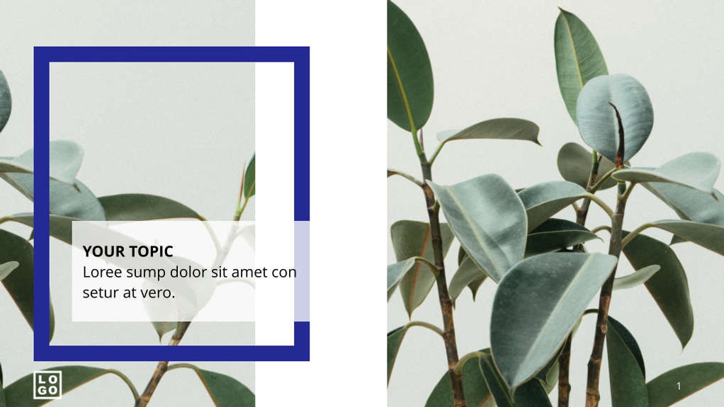 Free presentation nature template