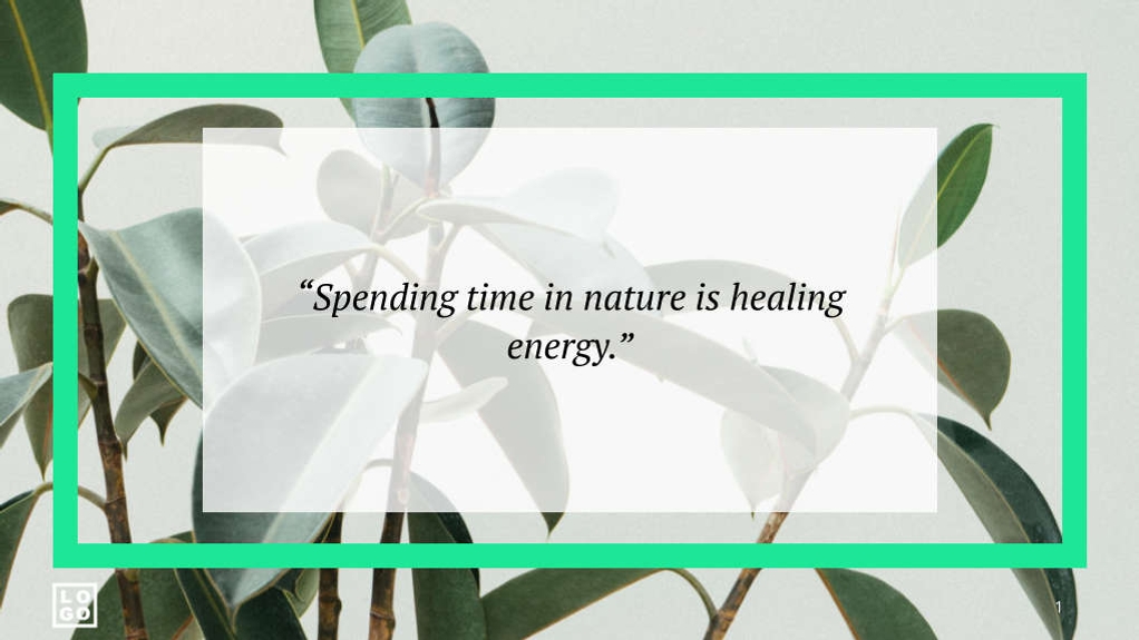 Free presentation nature template