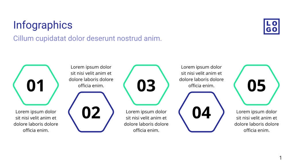 Free presentation neon template