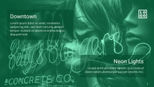 Free presentation neon template