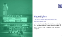 Free presentation neon template