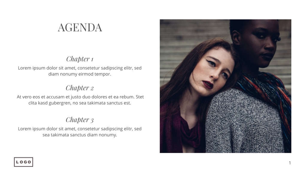 Free presentation new fashion template