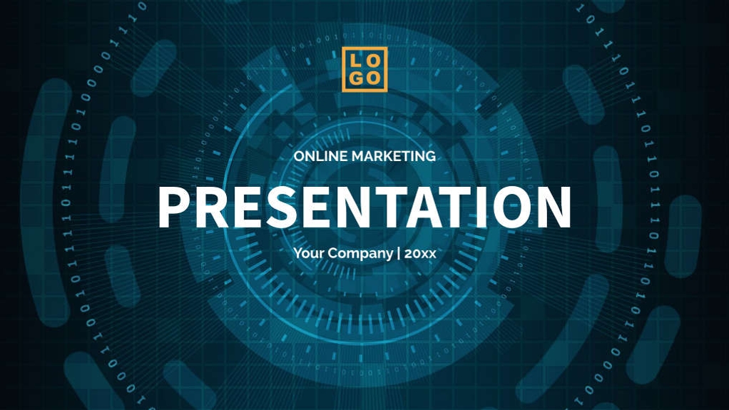 Free presentation online marketing template