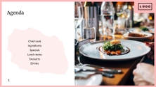 Free presentation restaurant template