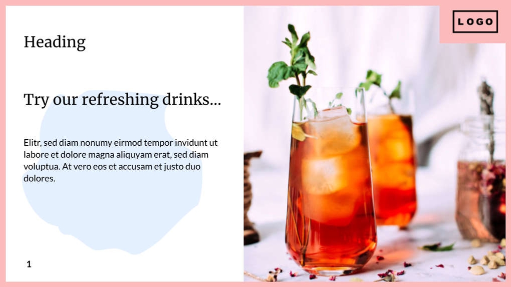 Free presentation restaurant template