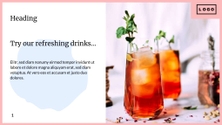 Free presentation restaurant template
