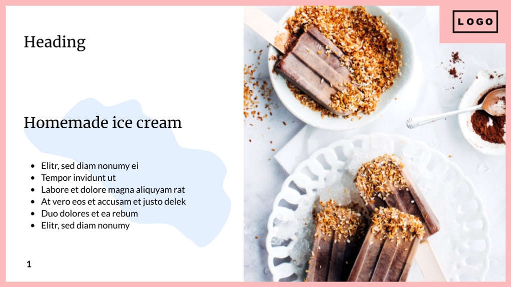 Free presentation restaurant template