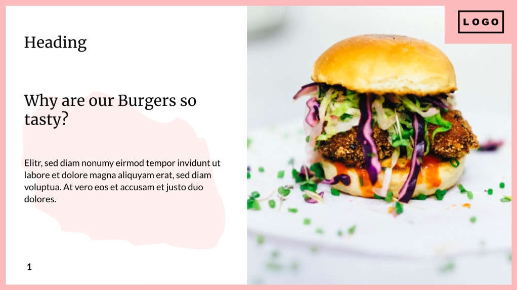 Free presentation restaurant template