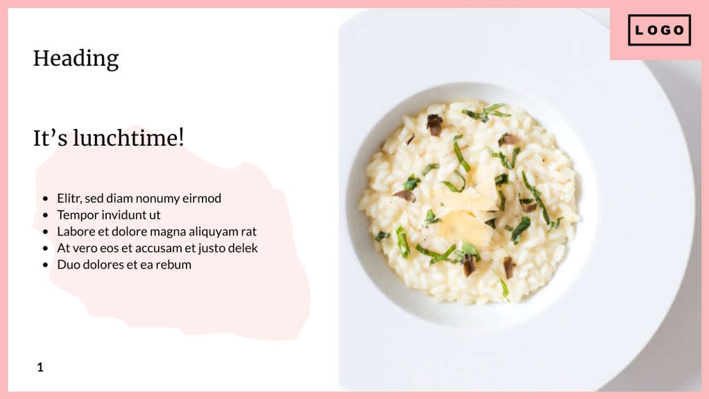 Free presentation restaurant template