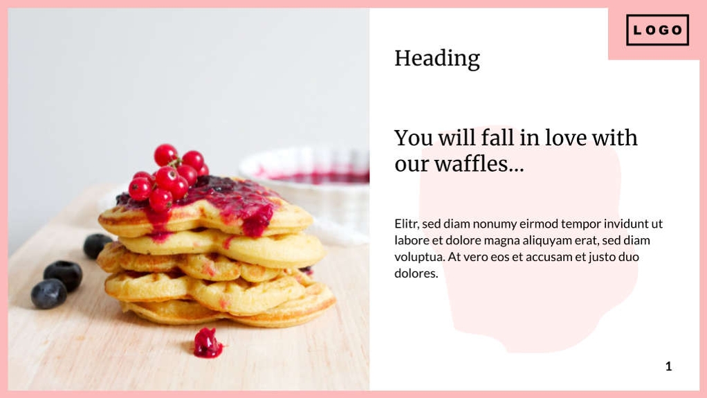 Free presentation restaurant template