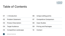 Free präsentationen sales product overview template