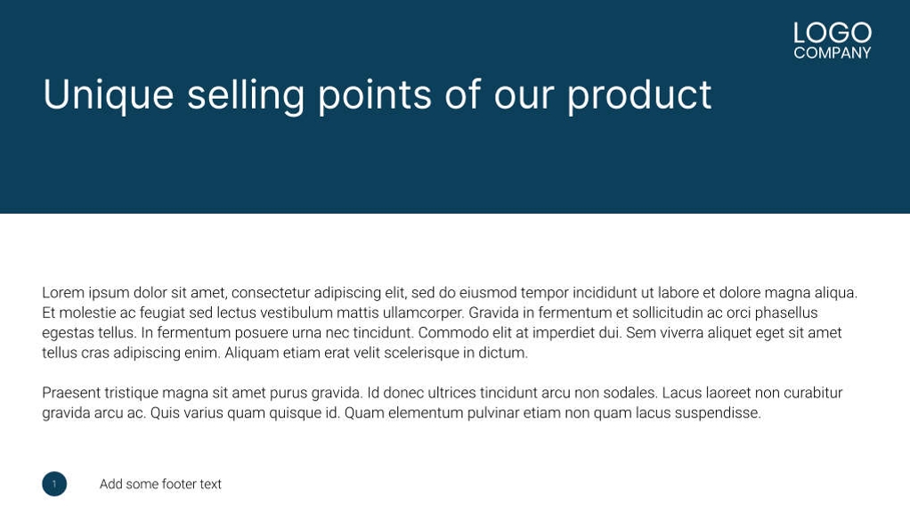 Free präsentationen sales product overview template