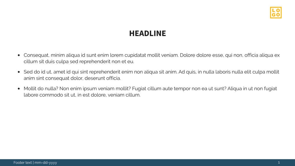 Free presentation security template