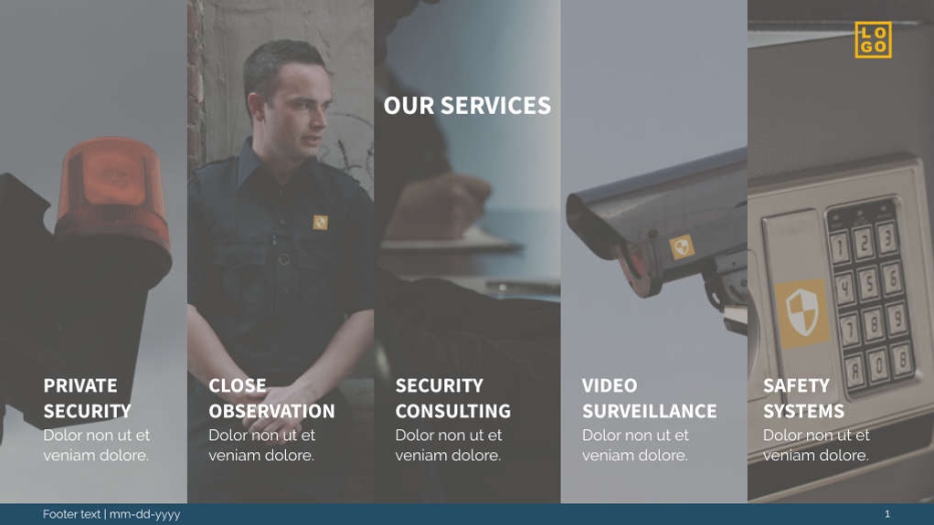Free presentation security template