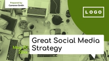 Free präsentationen social media strategy template