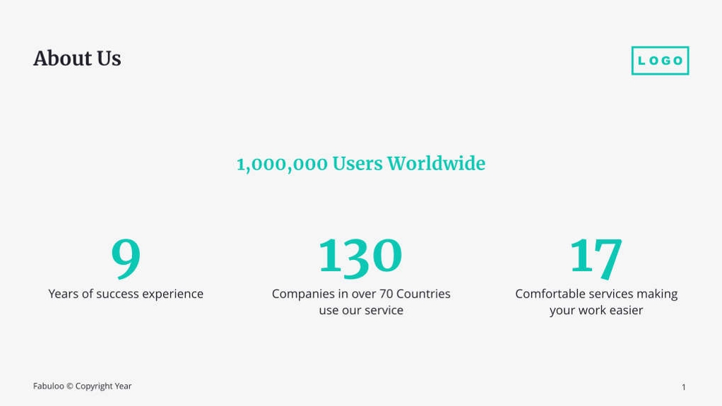 Free presentation software service template