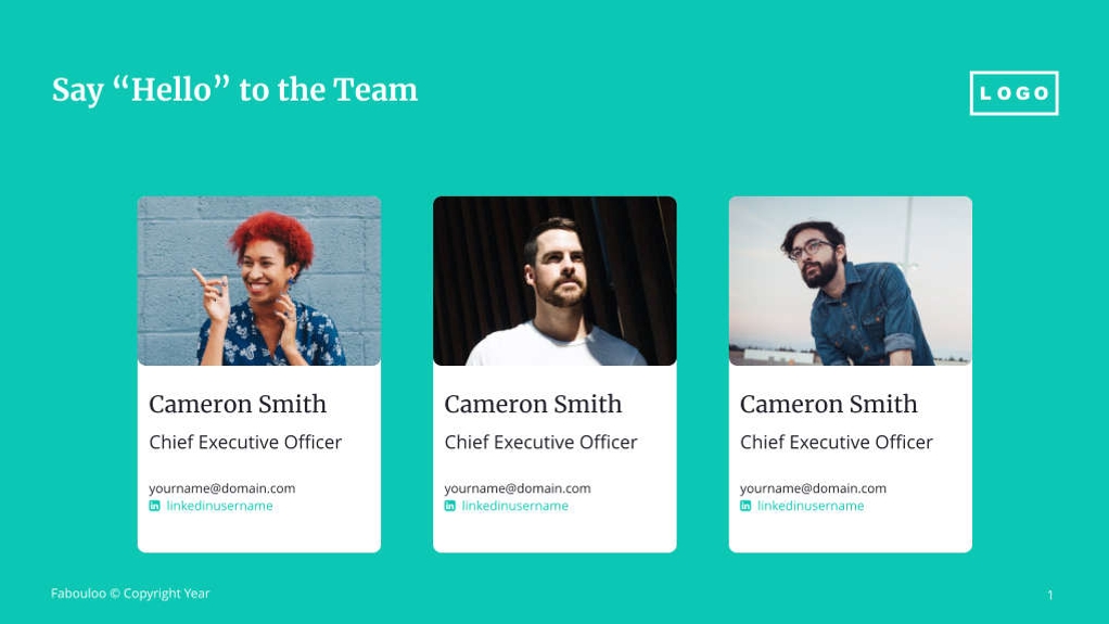 Free presentation software service template