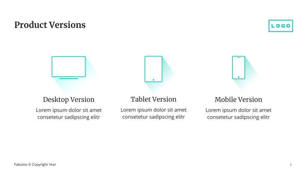 Free presentation software service template