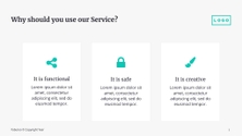 Free presentation software service template