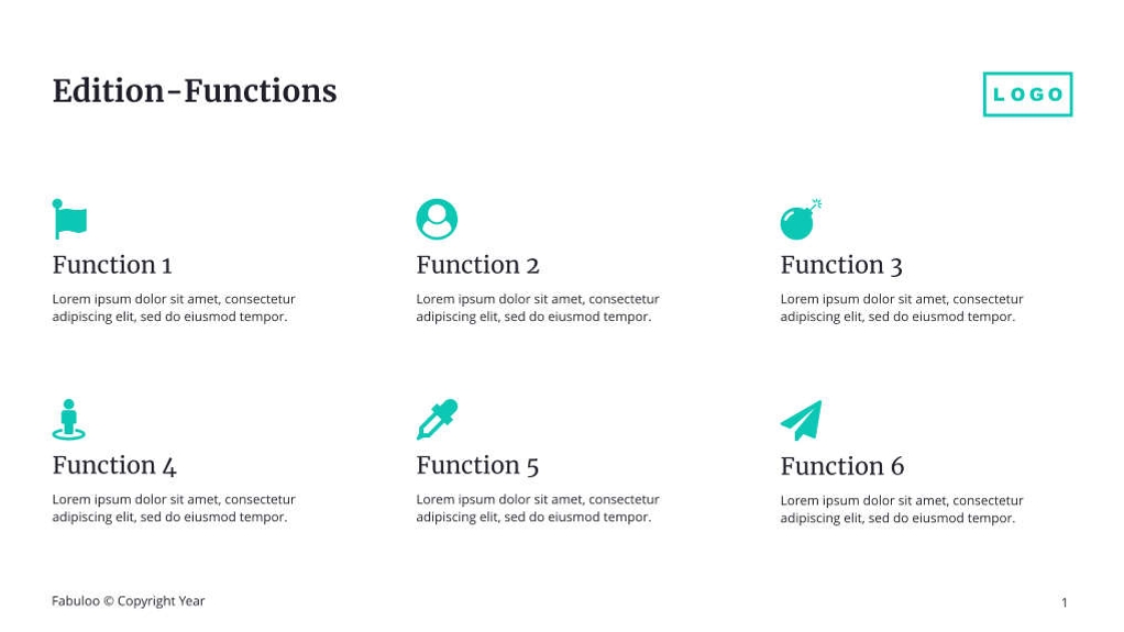 Free presentation software service template