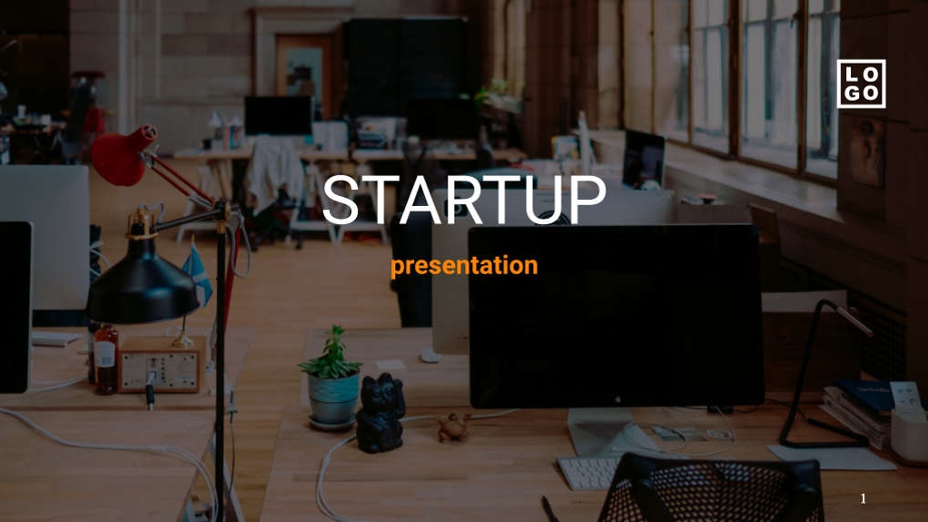 Free presentation startup template