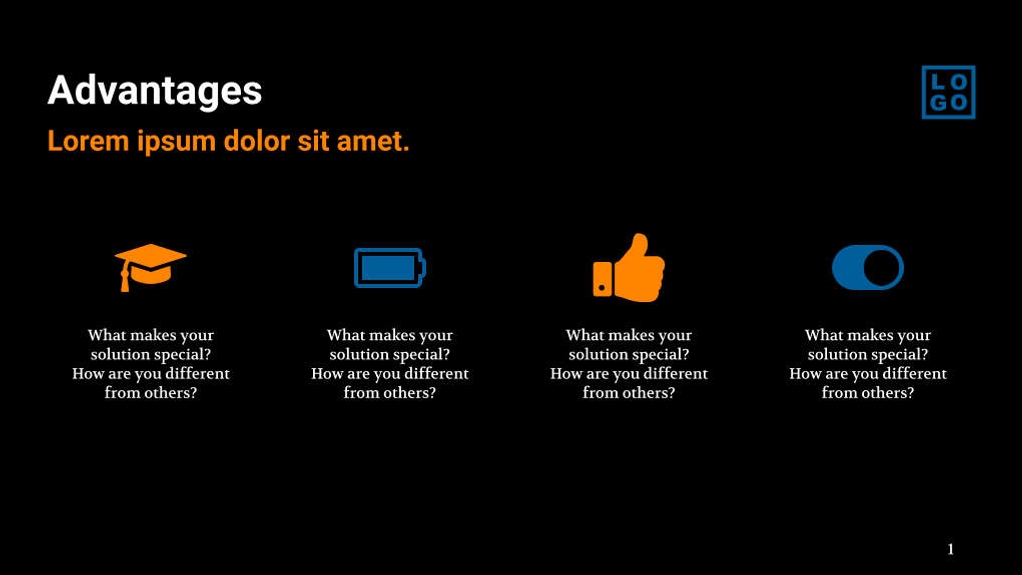Free presentation startup template