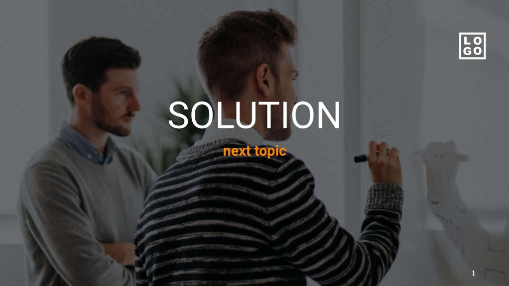 Free presentation startup template