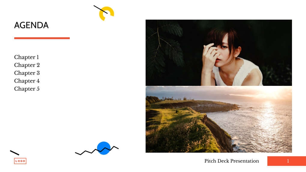 Free presentation startup pitch deck template