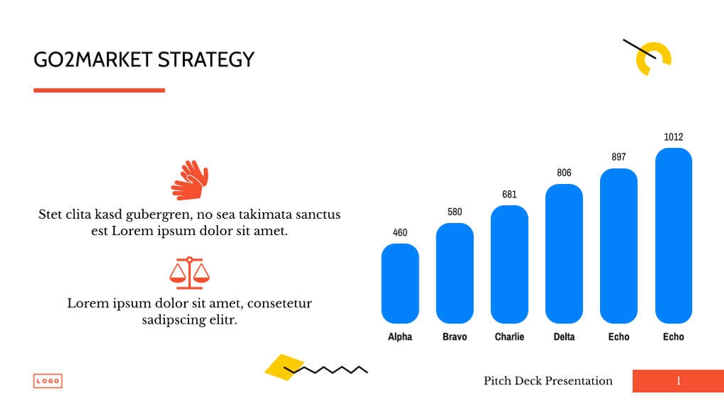 Free presentation startup pitch deck template