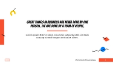 Free presentation startup pitch deck template