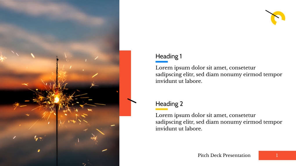 Free presentation startup pitch deck template