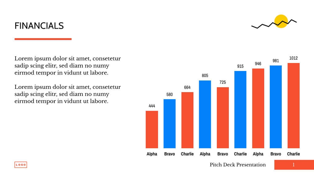 Free presentation startup pitch deck template