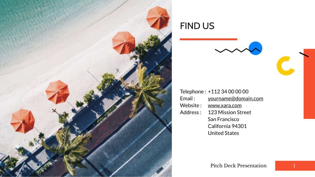 Free presentation startup pitch deck template