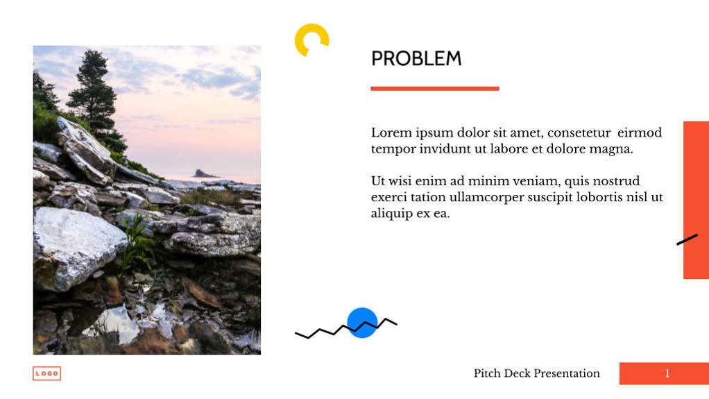 Free presentation startup pitch deck template