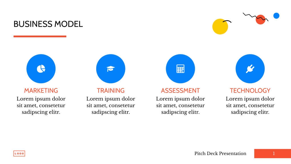 Free presentation startup pitch deck template